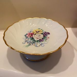 Antique Limoges Pedestal Dish